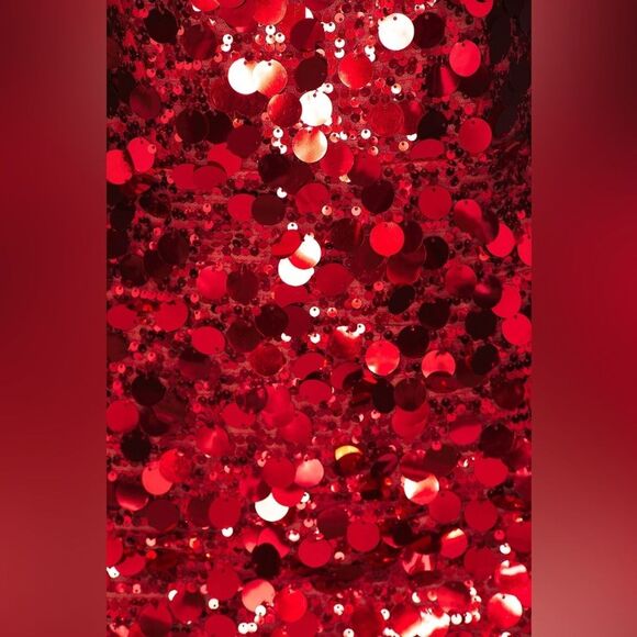 NWOT BRONX AND BANCO FARAH RED STRAPLESS GOWN - Picture 7 of 15